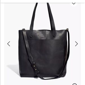 Madewell medium transport tote in black